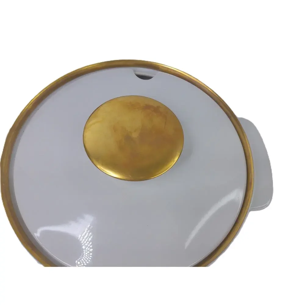 Vintage Thomas Germany Covered Soup Tureen Gold Trim White Porcelain MCM Lidded